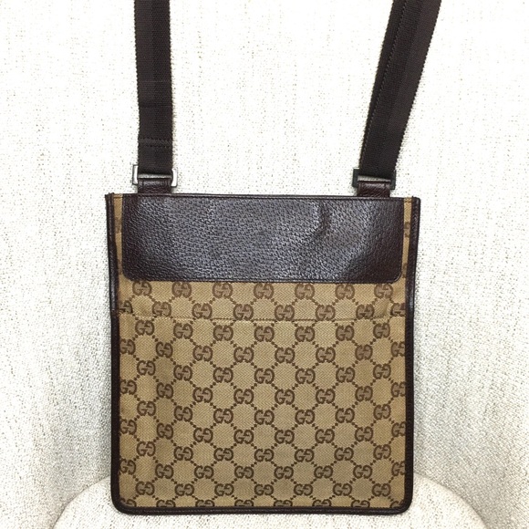 Gucci authentic brown canvas crossbody bag - Picture 5 of 15